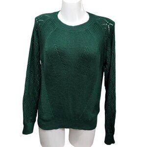 Grace Karin Green Sweater Crew Neck L